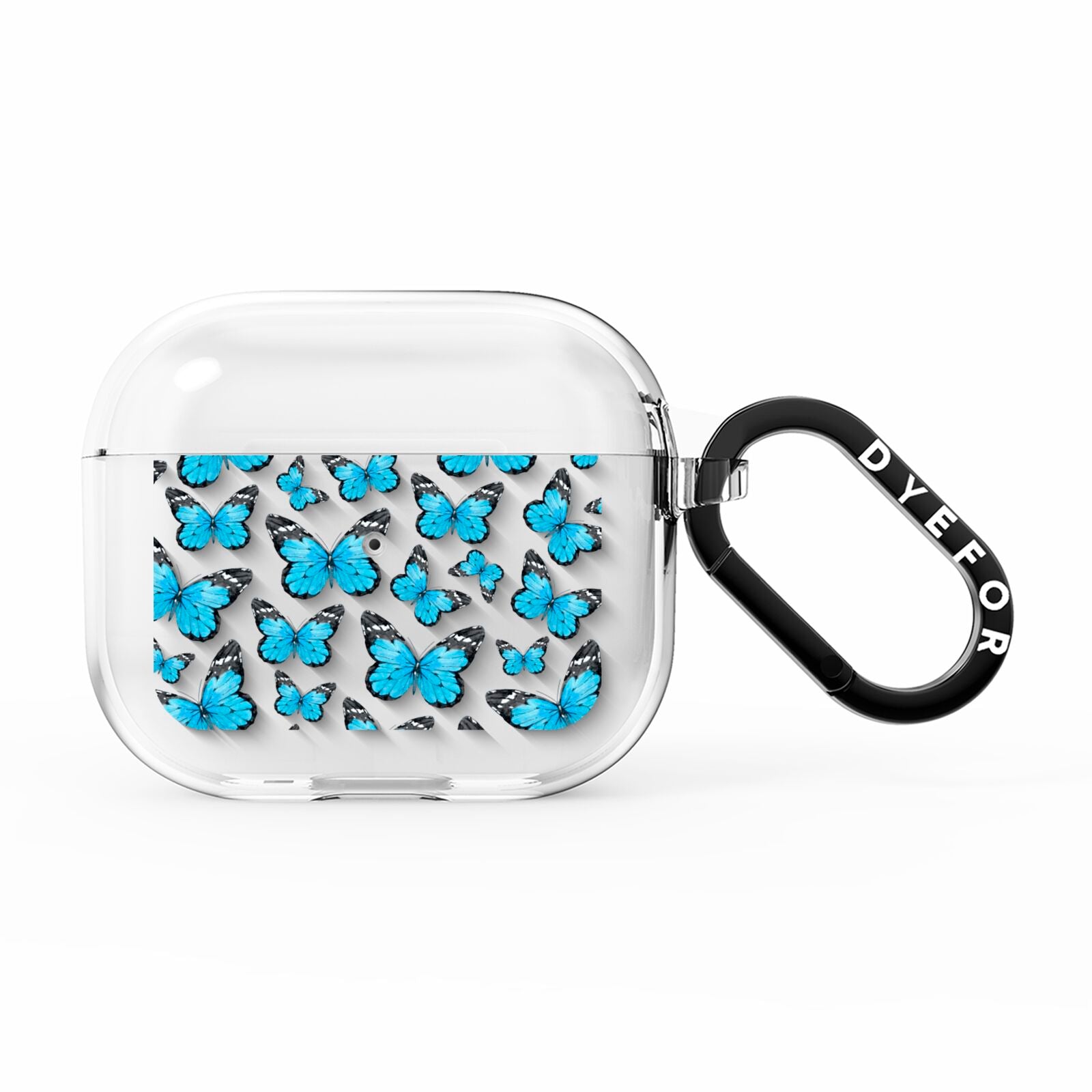 Blue Butterfly AirPods Clear Case 3rd Gen