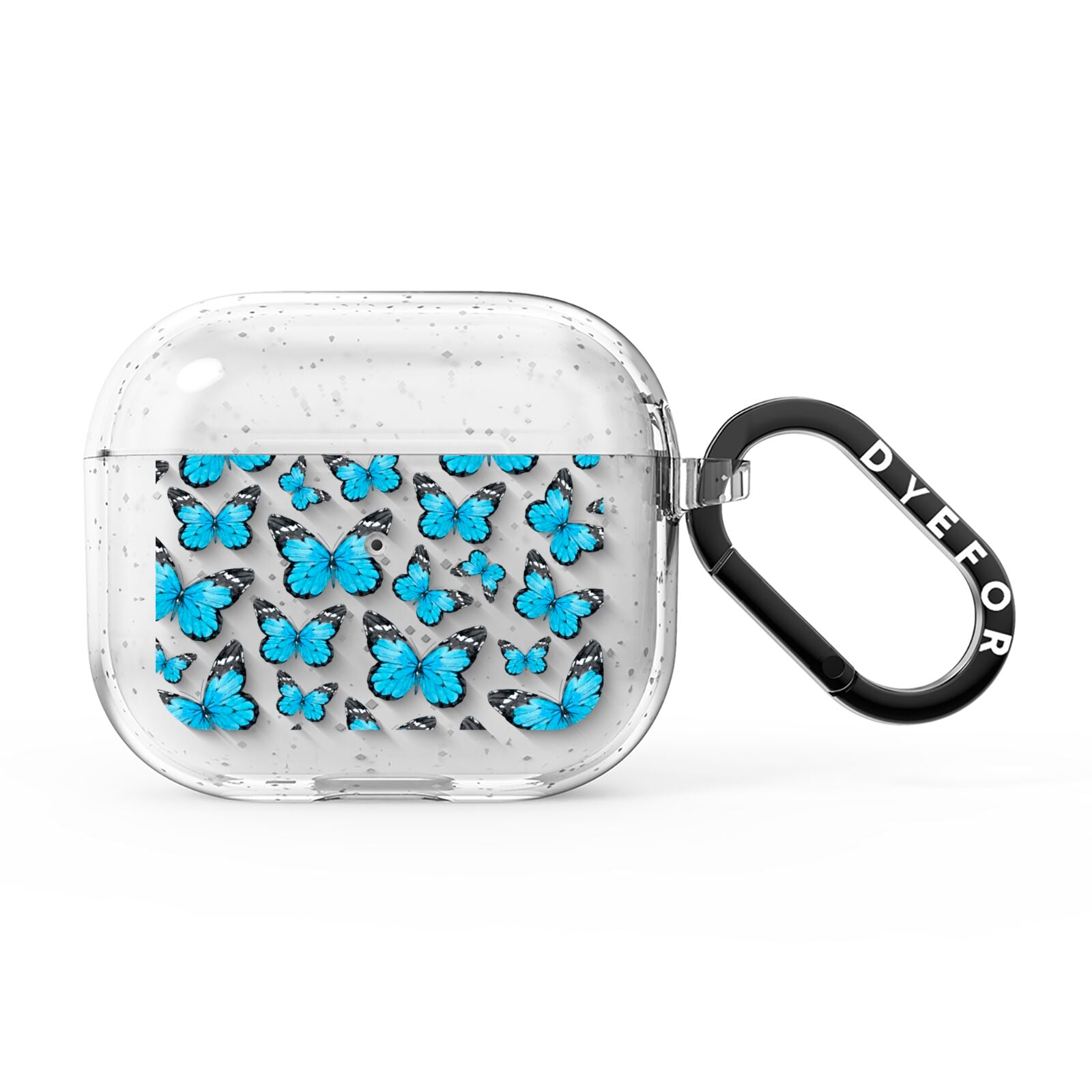 Blue Butterfly AirPods Glitter Case 3rd Gen