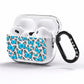 Blue Butterfly AirPods Pro Clear Case Side Image