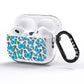 Blue Butterfly AirPods Pro Glitter Case Side Image
