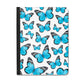 Blue Butterfly Apple iPad Leather Folio Case