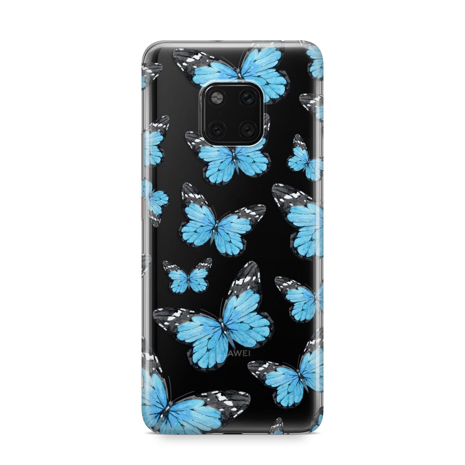 Blue Butterfly Huawei Mate 20 Pro Phone Case