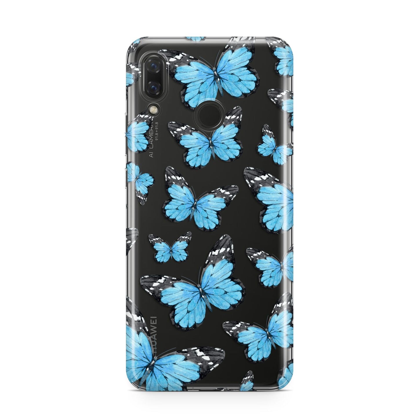Blue Butterfly Huawei Nova 3 Phone Case