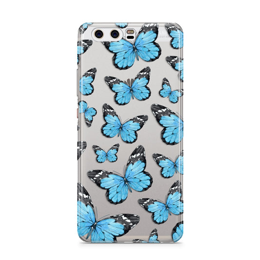 Blue Butterfly Huawei P10 Phone Case