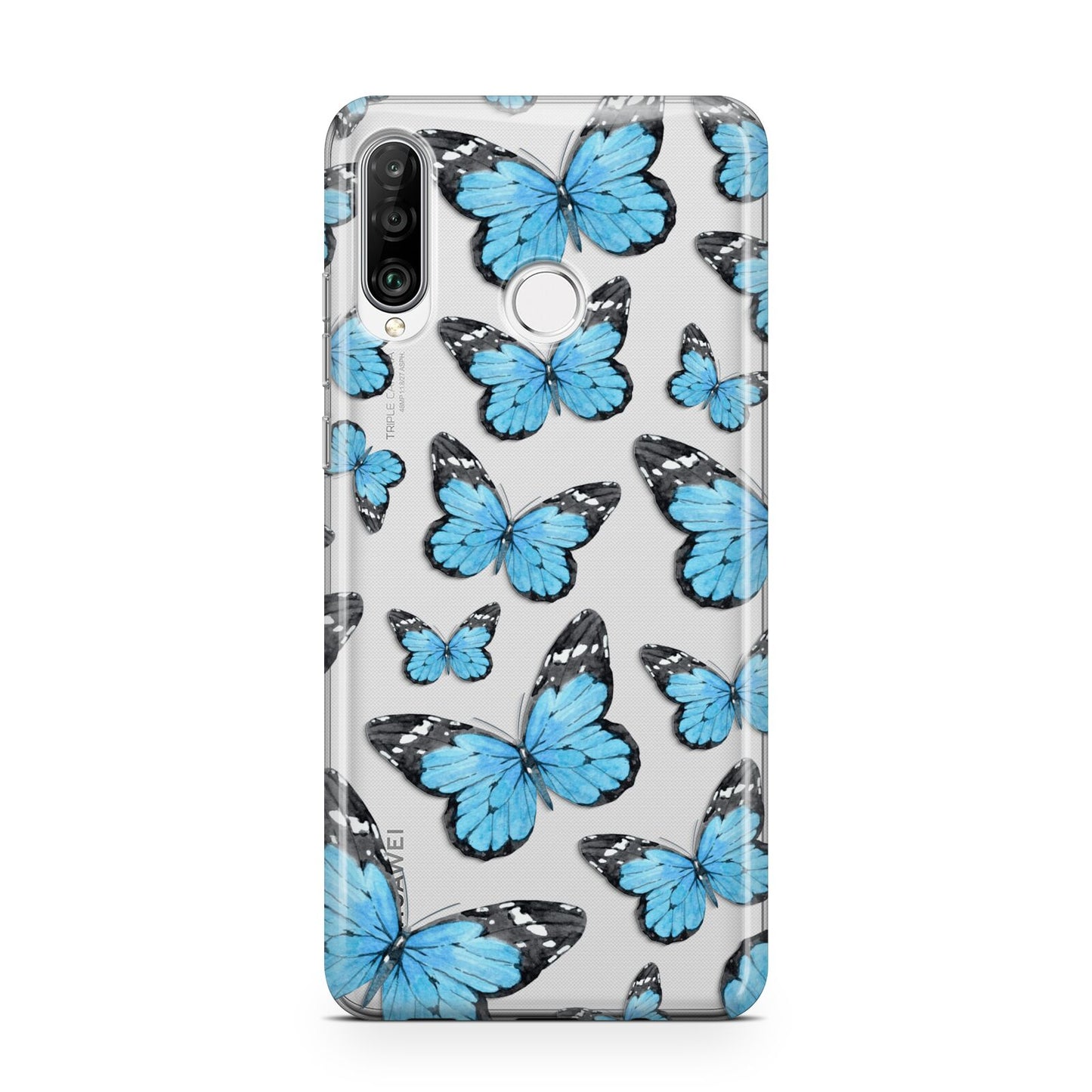 Blue Butterfly Huawei P30 Lite Phone Case