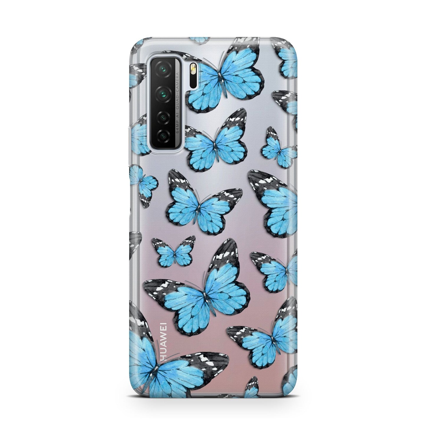 Blue Butterfly Huawei P40 Lite 5G Phone Case