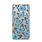 Blue Butterfly Huawei P9 Case