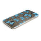 Blue Butterfly Samsung Galaxy Case Top Cutout