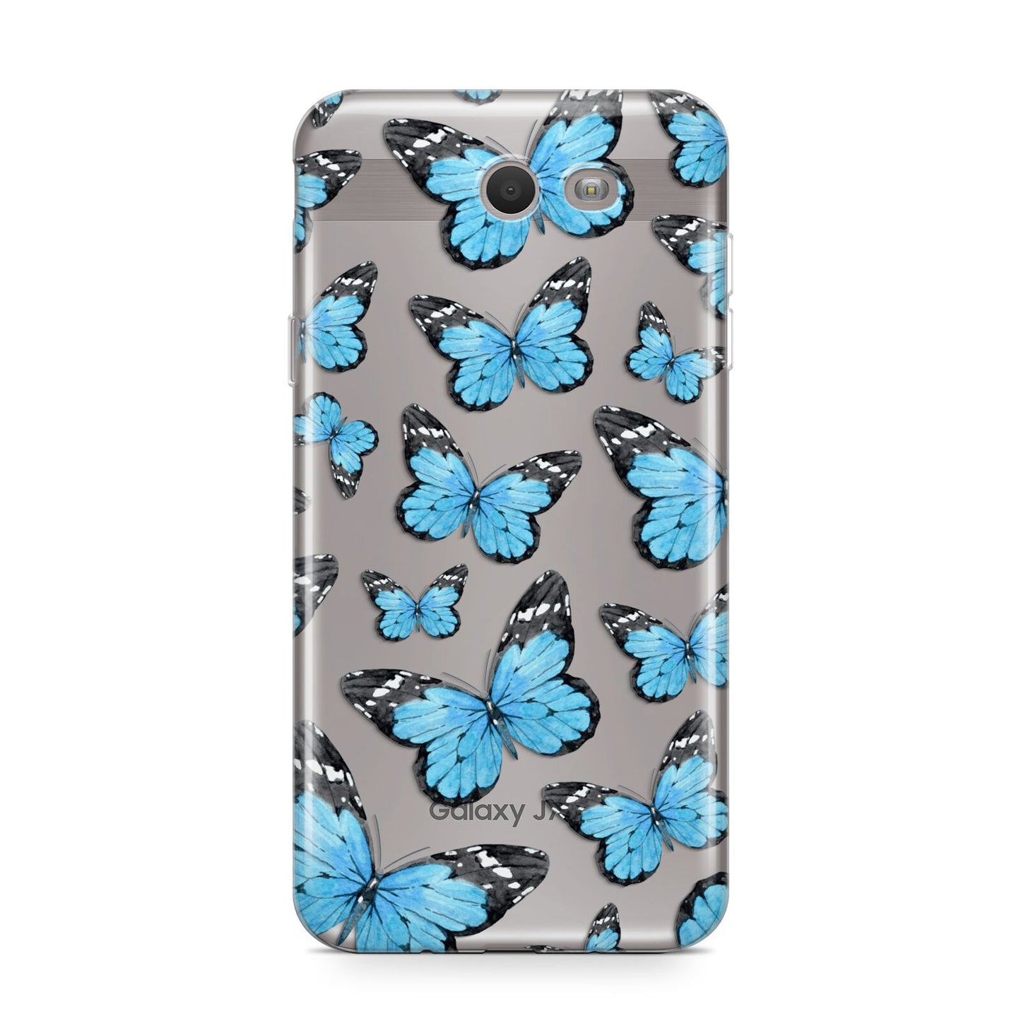 Blue Butterfly Samsung Galaxy J7 2017 Case
