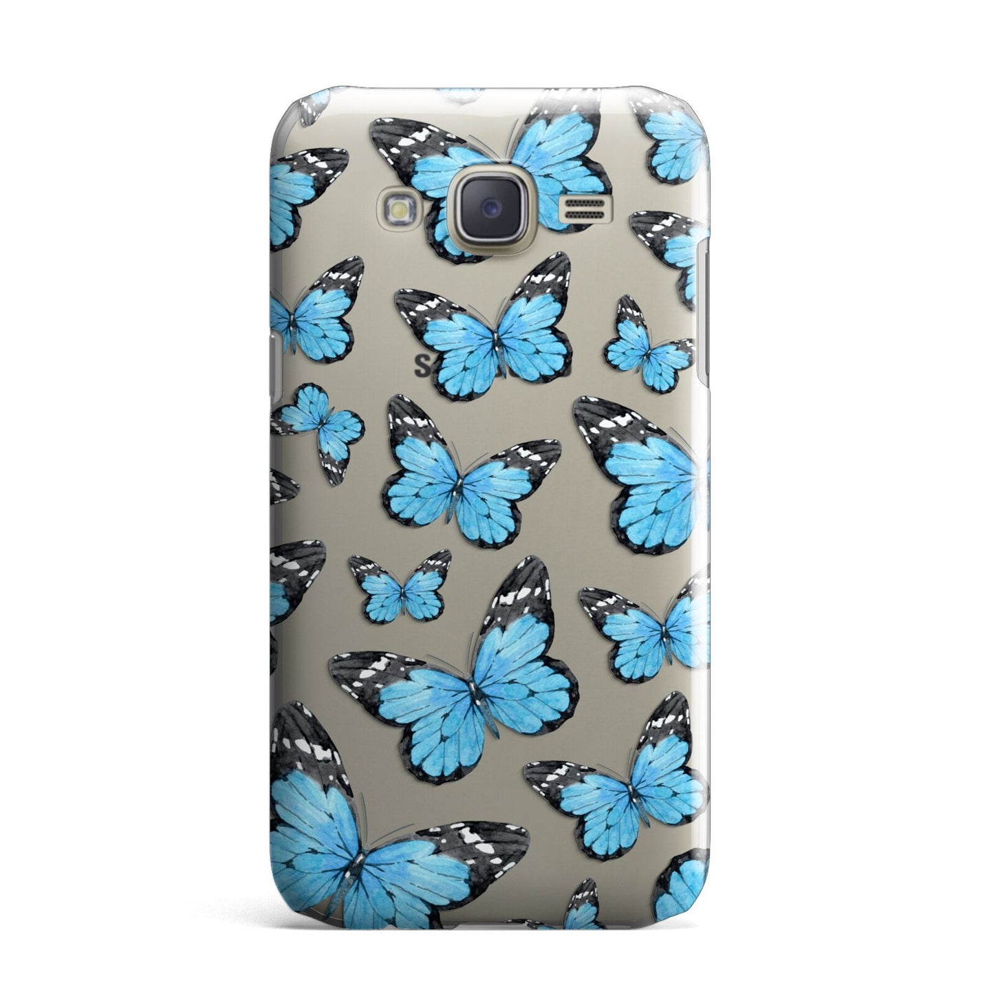 Blue Butterfly Samsung Galaxy J7 Case