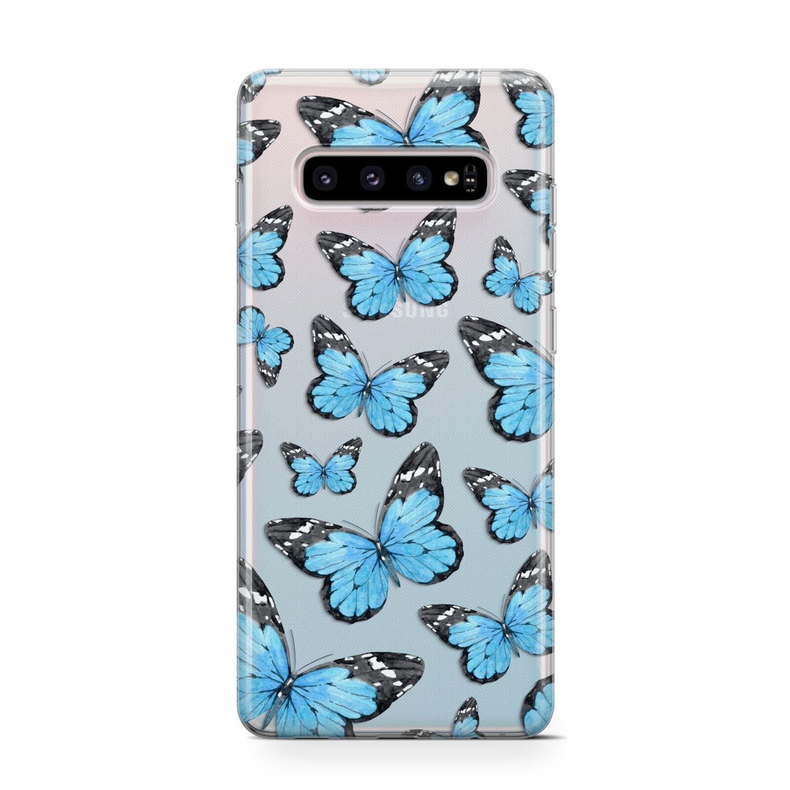 Blue Butterfly Samsung Galaxy S10 Case