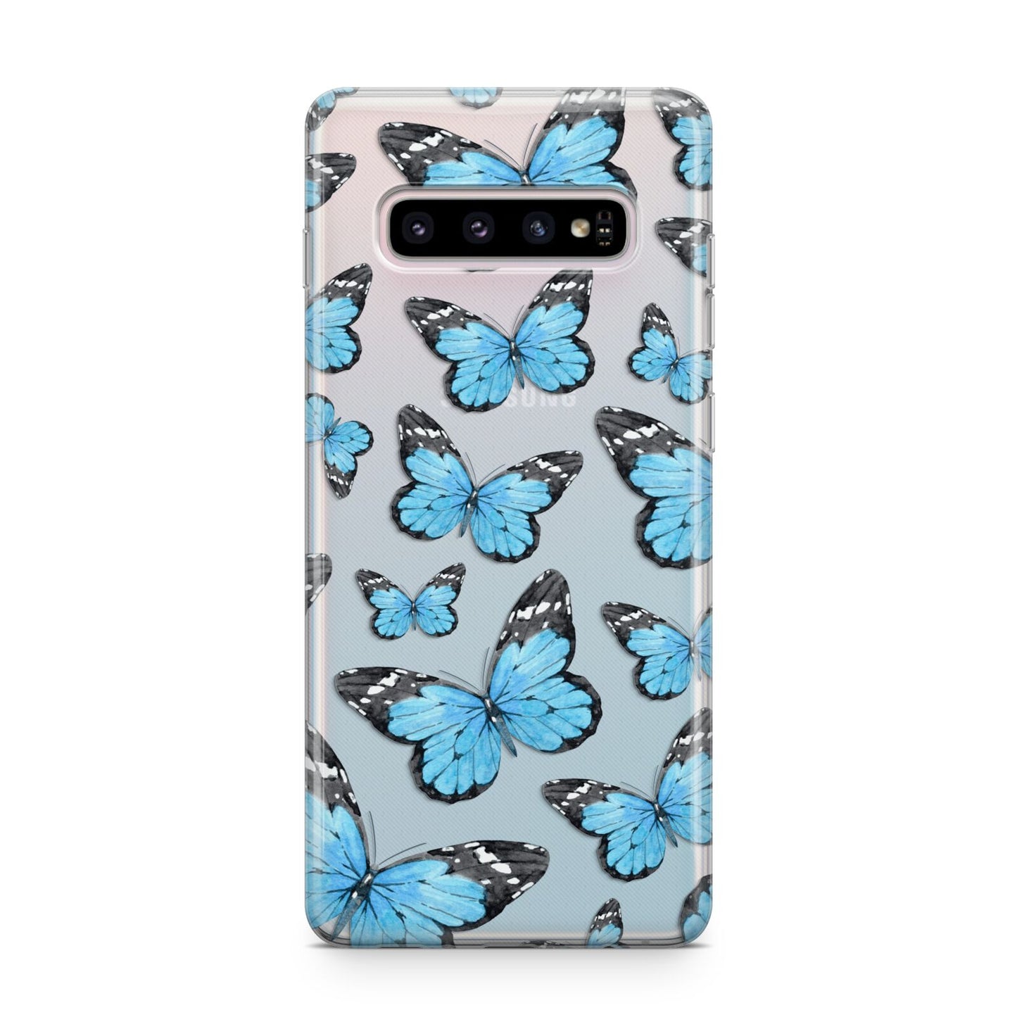 Blue Butterfly Samsung Galaxy S10 Plus Case
