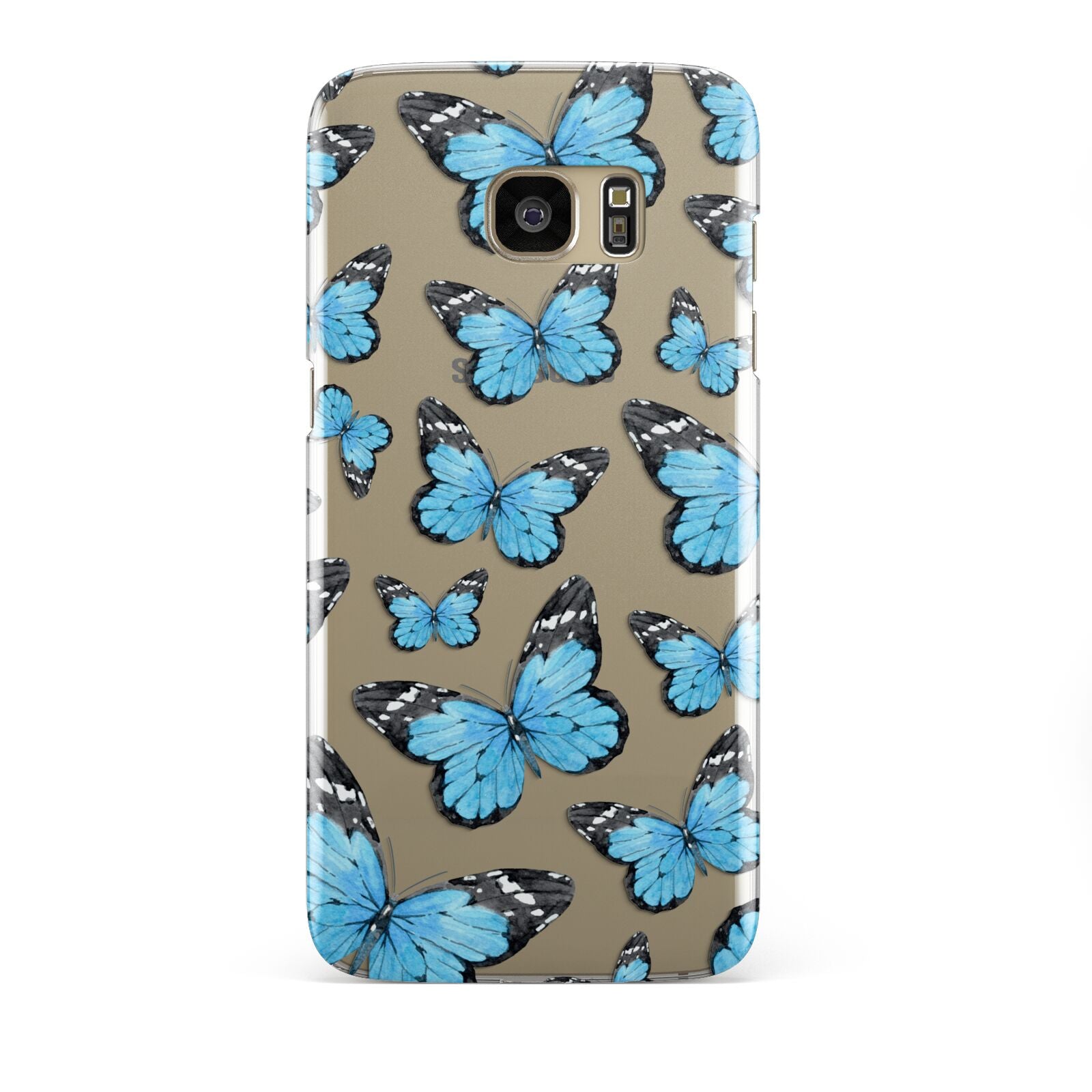 Blue Butterfly Samsung Galaxy S7 Edge Case