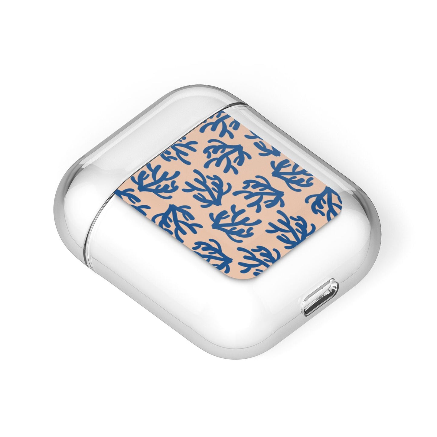 Blue Coral AirPods Case Laid Flat
