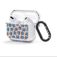 Blue Coral AirPods Clear Case 3rd Gen Side Image