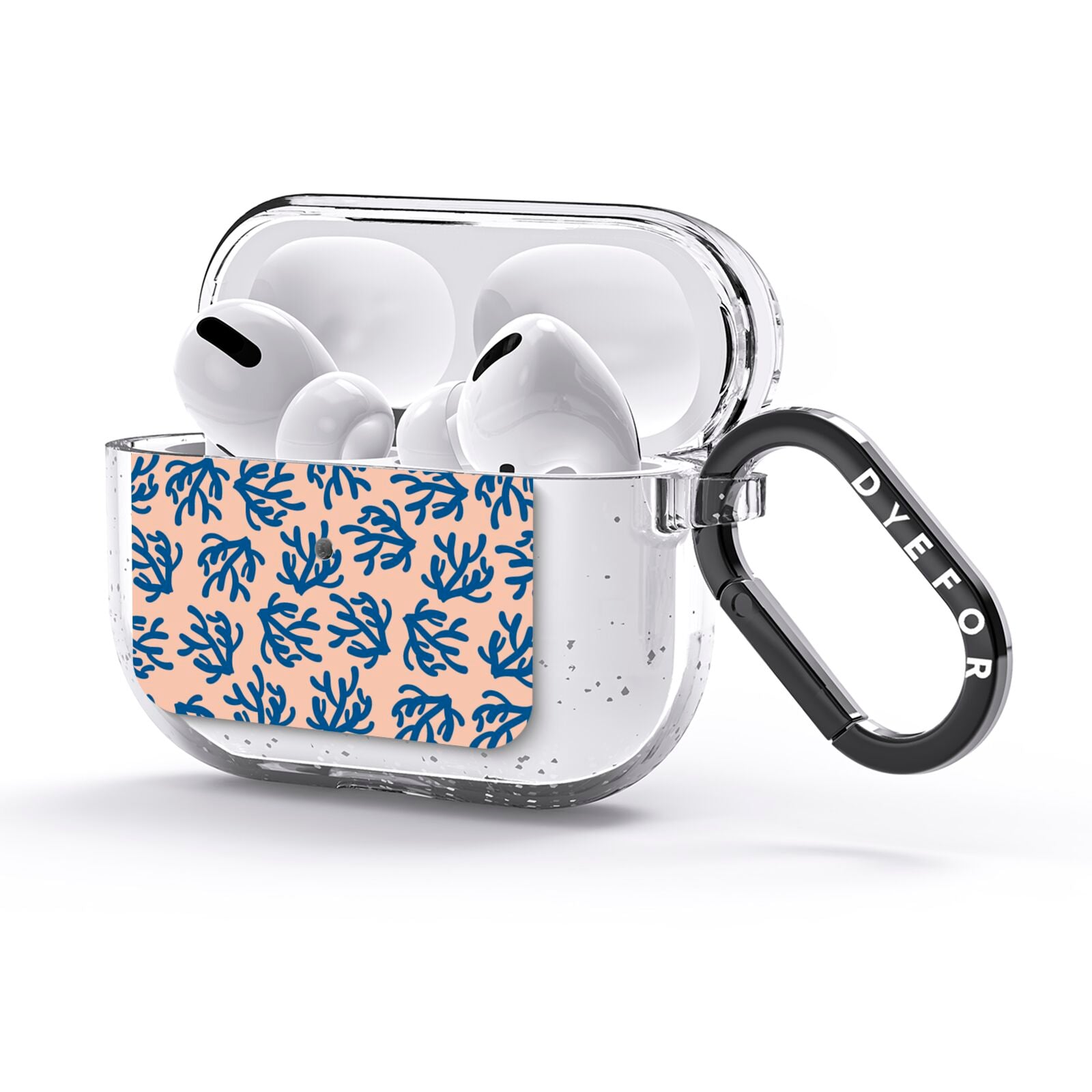 Blue Coral AirPods Glitter Case 3rd Gen Side Image