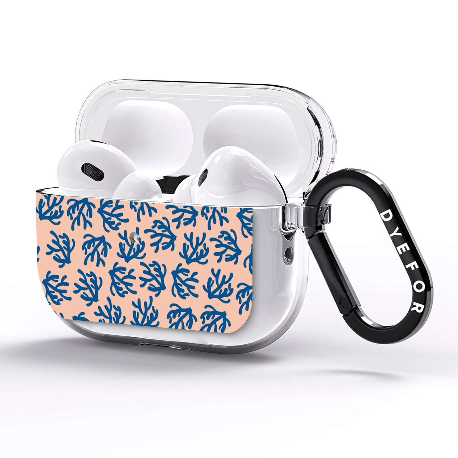 Blue Coral AirPods Pro Clear Case Side Image