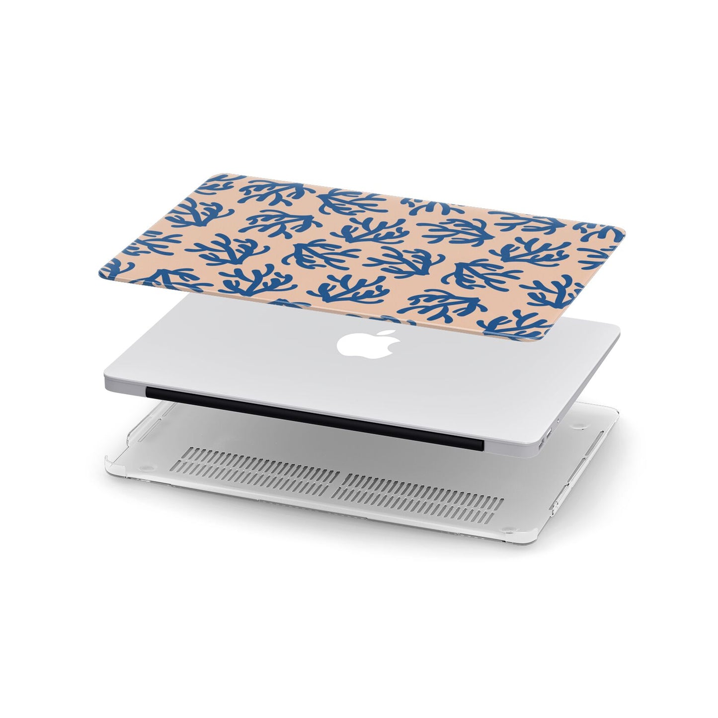 Blue Coral Apple MacBook Case in Detail