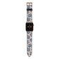 Blue Coral Apple Watch Strap with Gold Hardware
