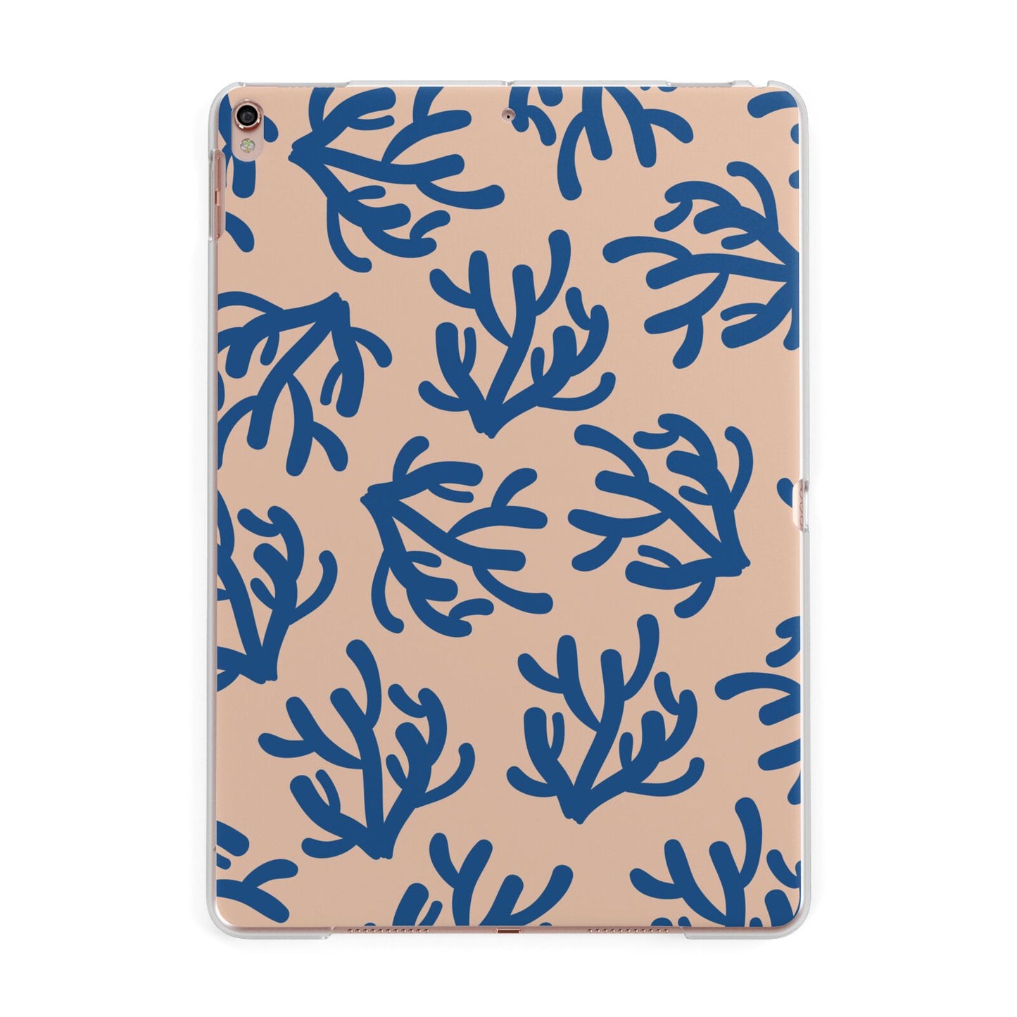 Blue Coral Apple iPad Rose Gold Case