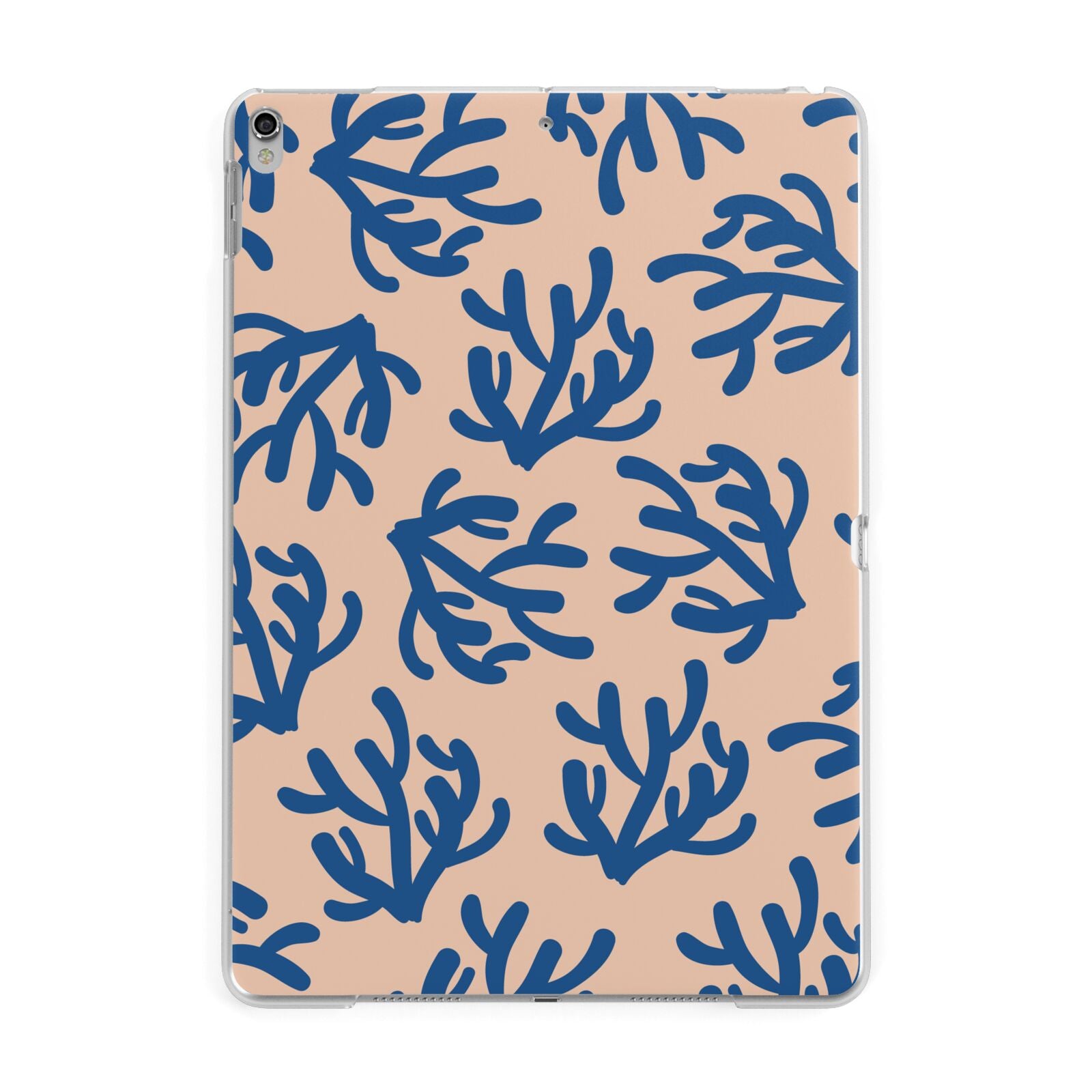 Blue Coral Apple iPad Silver Case