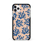 Blue Coral Apple iPhone 11 Pro Max in Silver with Black Impact Case