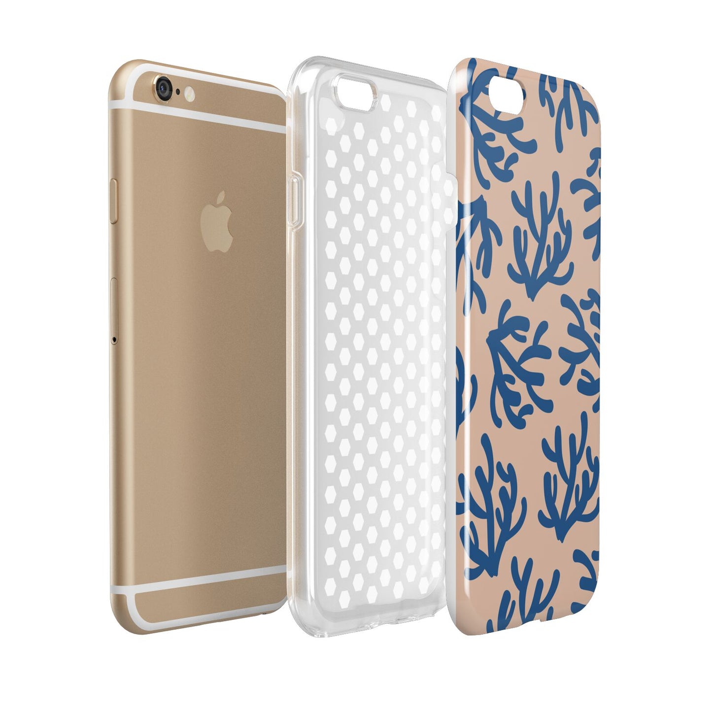 Blue Coral Apple iPhone 6 3D Tough Case Expanded view