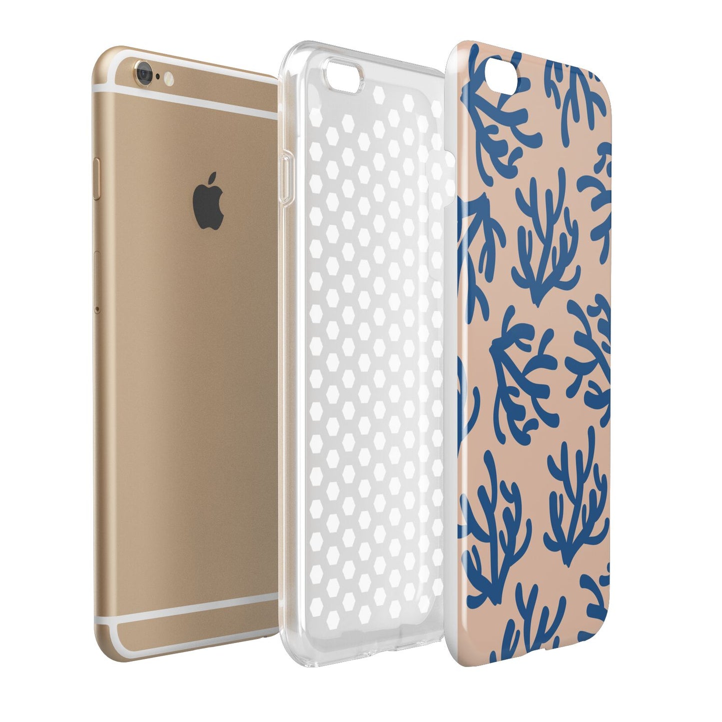 Blue Coral Apple iPhone 6 Plus 3D Tough Case Expand Detail Image