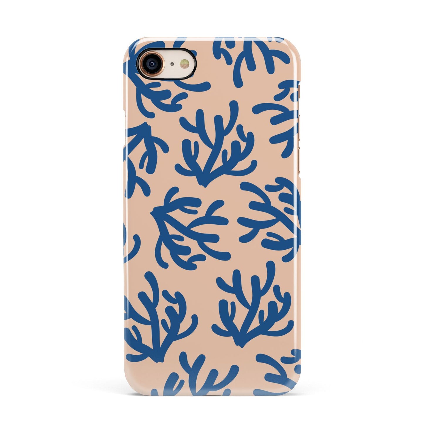 Blue Coral Apple iPhone 7 8 3D Snap Case