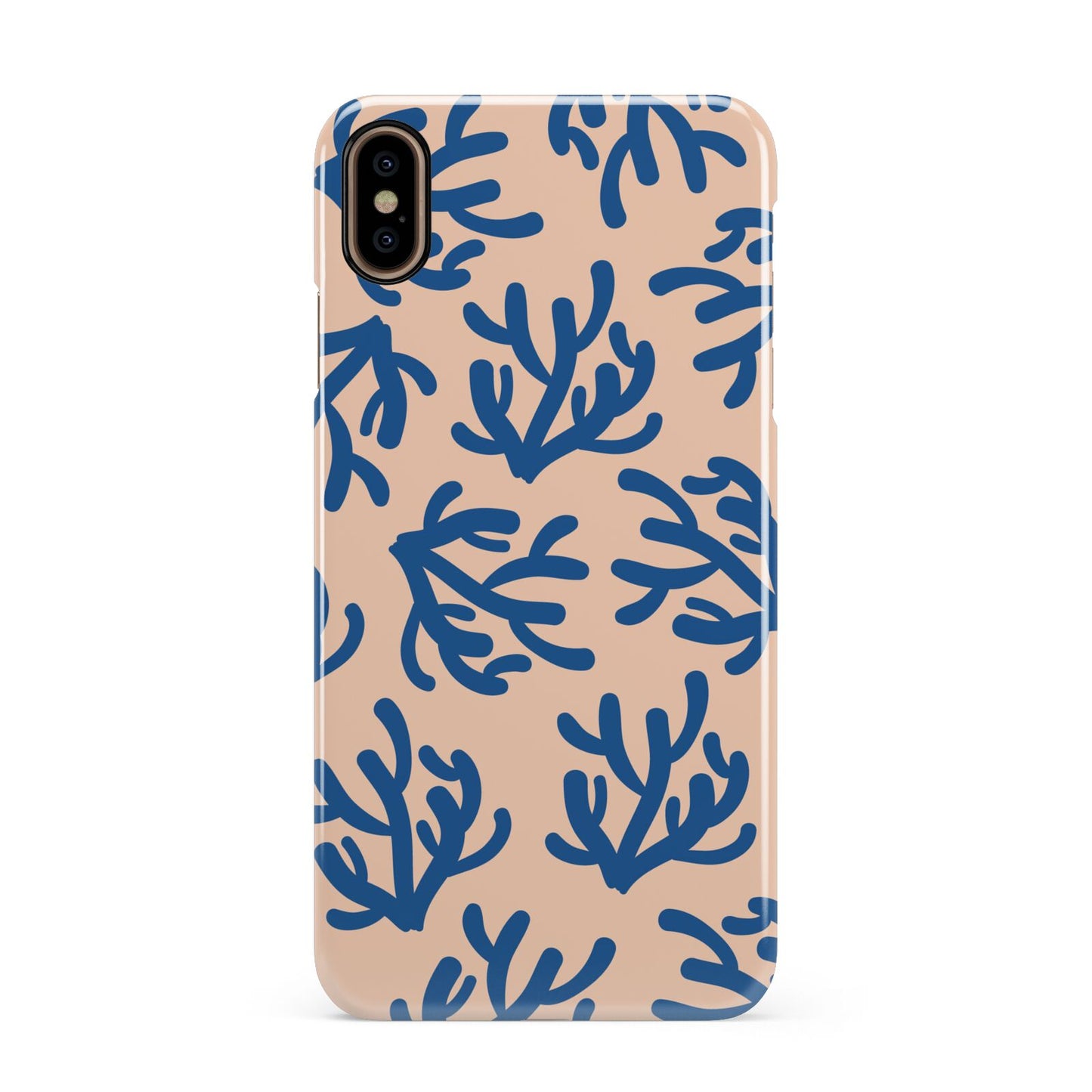 Blue Coral Apple iPhone Xs Max 3D Snap Case