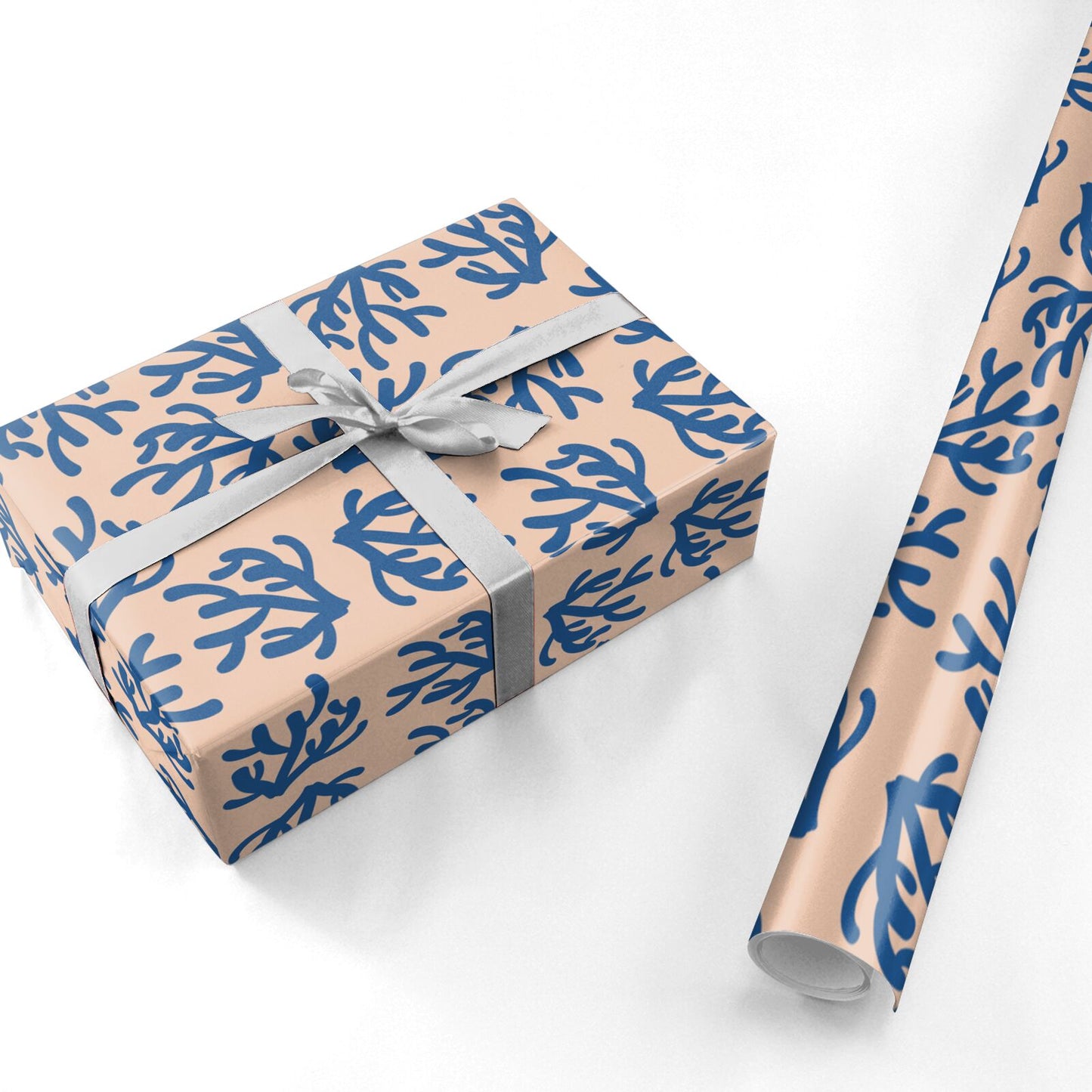 Blue Coral Personalised Wrapping Paper