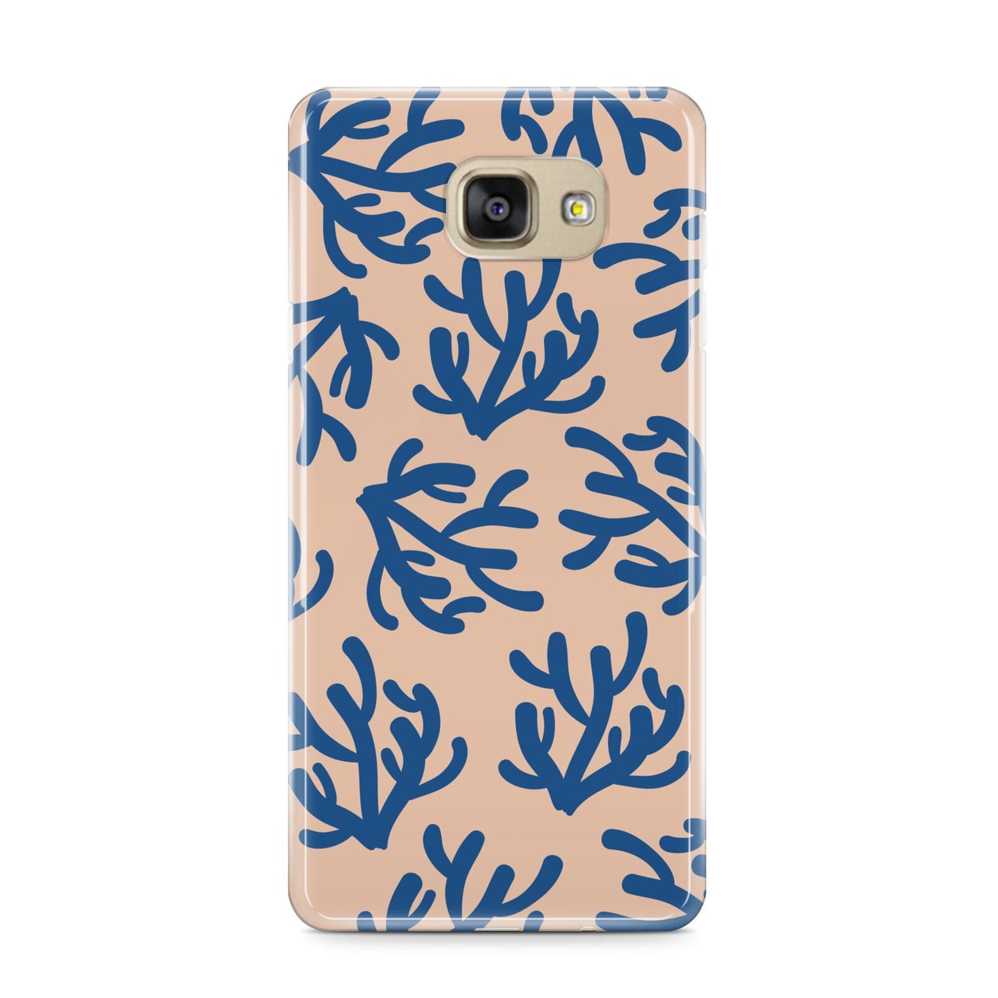 Blue Coral Samsung Galaxy A9 2016 Case on gold phone