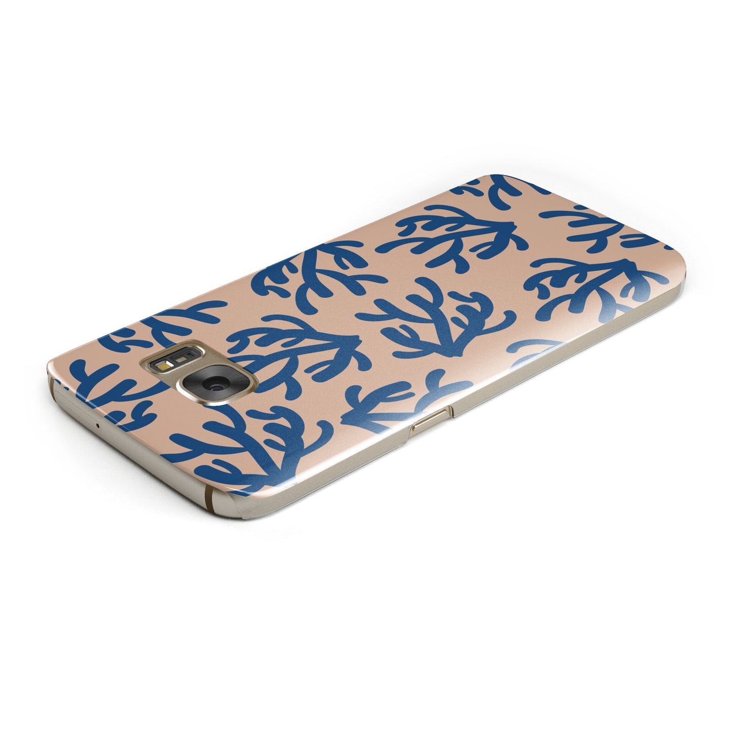 Blue Coral Samsung Galaxy Case Top Cutout