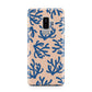 Blue Coral Samsung Galaxy S9 Plus Case on Silver phone