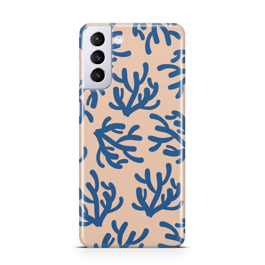 Blue Coral Samsung S21 Plus Phone Case