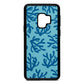 Blue Coral Sky Saffiano Leather Samsung S9 Case