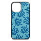 Blue Coral Sky Saffiano Leather iPhone 13 Pro Max Case