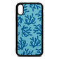 Blue Coral Sky Saffiano Leather iPhone Xr Case