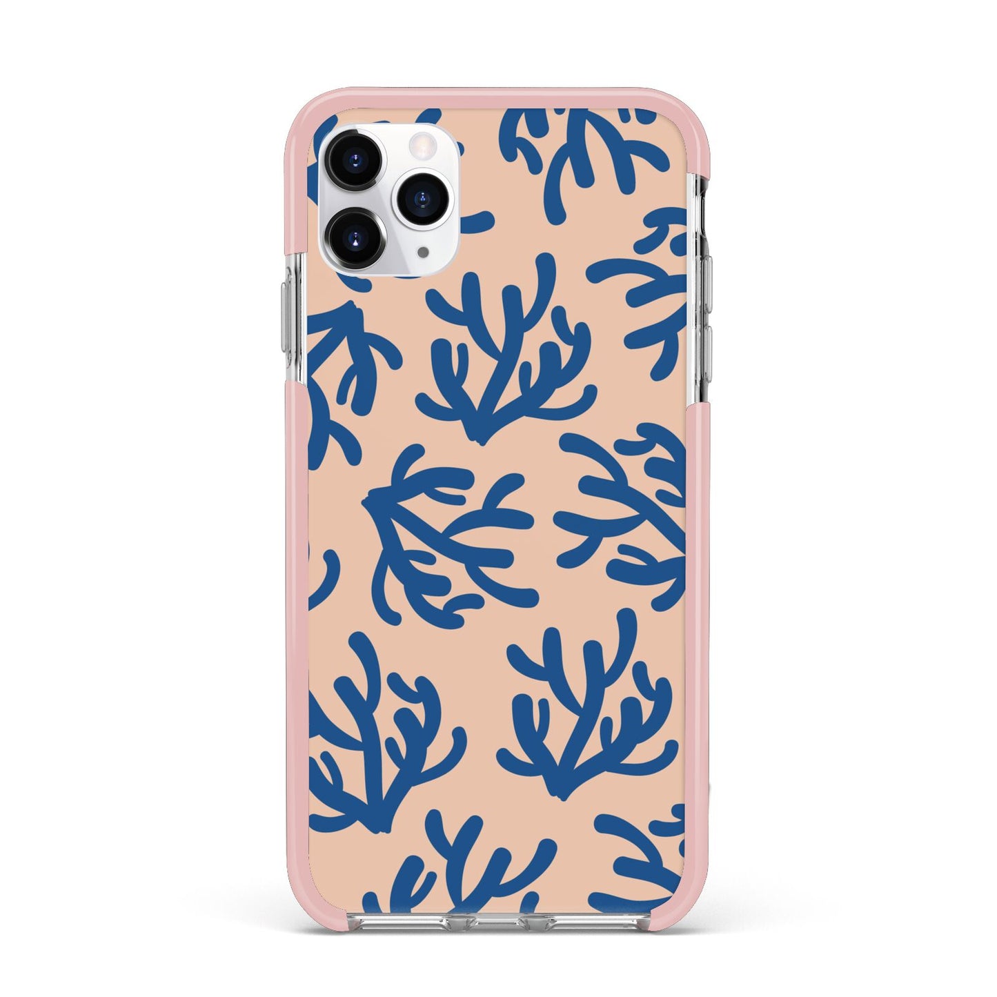 Blue Coral iPhone 11 Pro Max Impact Pink Edge Case