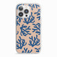 Blue Coral iPhone 13 Pro TPU Impact Case with White Edges