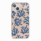 Blue Coral iPhone 13 TPU Impact Case with Pink Edges