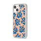 Blue Coral iPhone 14 Glitter Tough Case Starlight Angled Image