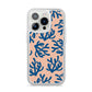 Blue Coral iPhone 14 Pro Clear Tough Case Silver