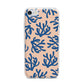 Blue Coral iPhone 7 Bumper Case on Silver iPhone