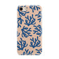 Blue Coral iPhone 8 3D Tough Case on Gold Phone