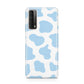 Blue Cow Print Huawei P Smart 2021
