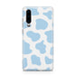 Blue Cow Print Huawei P30 Phone Case