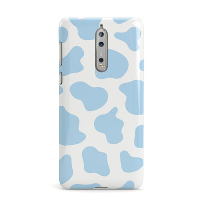 Blue Cow Print Nokia Case