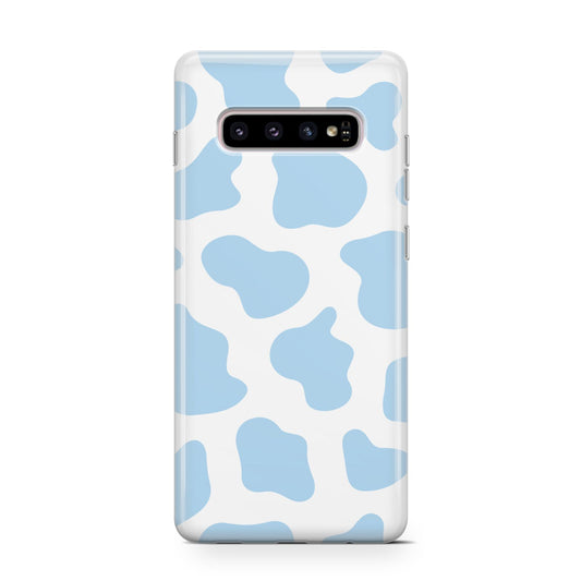Blue Cow Print Protective Samsung Galaxy Case