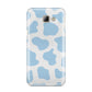 Blue Cow Print Samsung Galaxy A8 2016 Case